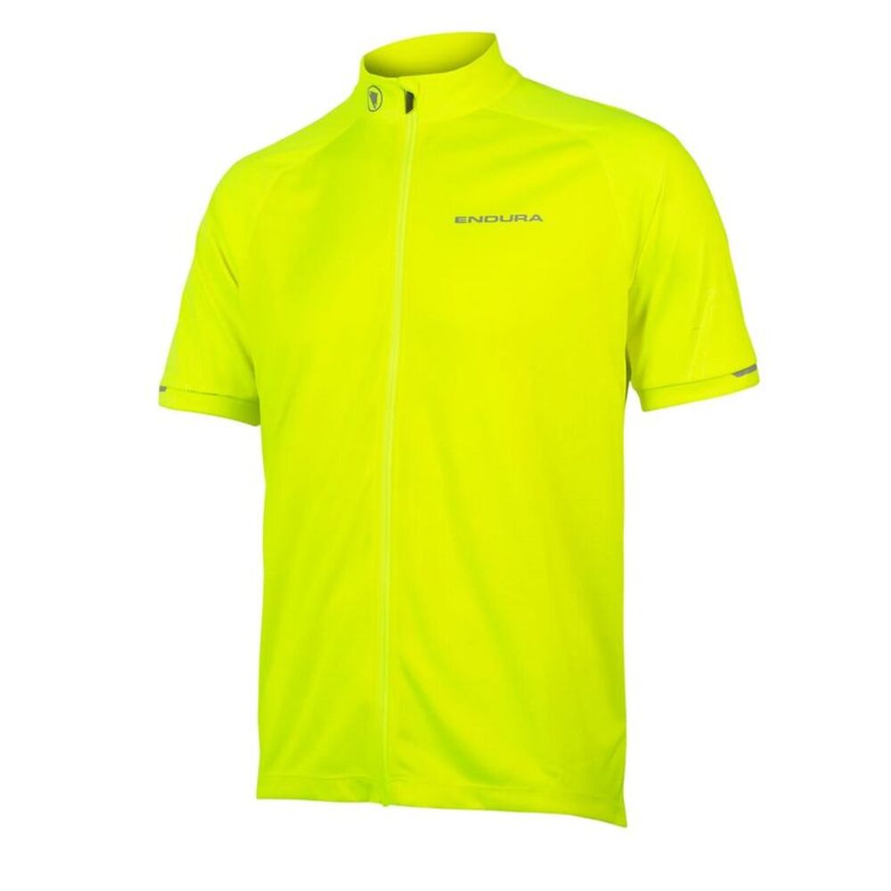 Endura Mens Xtract II Short-Sleeved Cycling Jersey / Hi Vis Yellow
